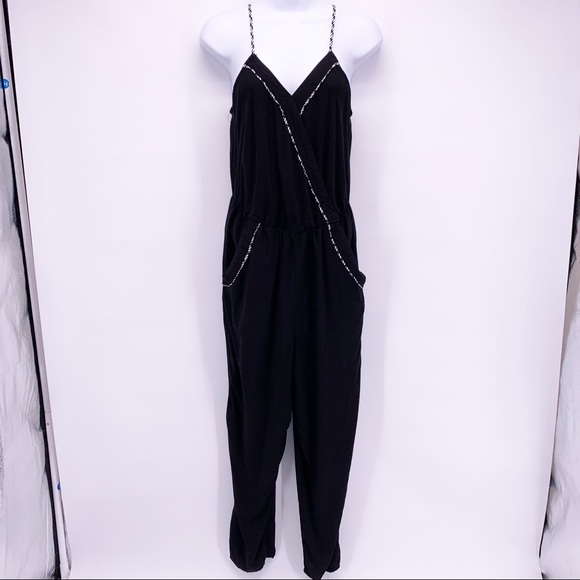 Xhilaration Pants - Xhilaration Black Tank Top Romper Jumpsuit Size M
